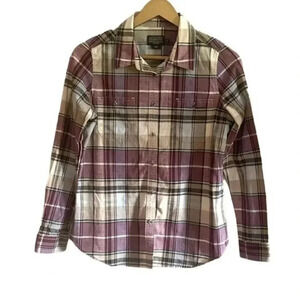 Pendleton Purple Plaid Button Down Shirt
